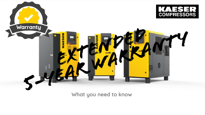 Extended 5-Year Warranty from Kaeser Compressors